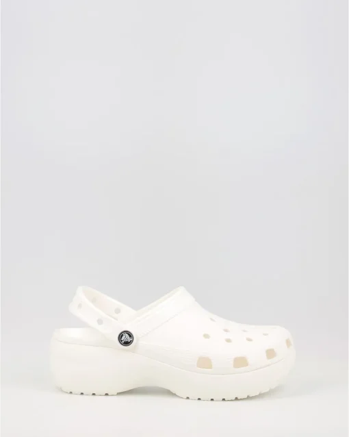 Zuecos Crocs Classic Platform Clog 206750 Blanco