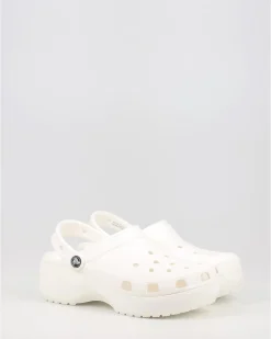 Zuecos Crocs Classic Platform Clog 206750 Blanco