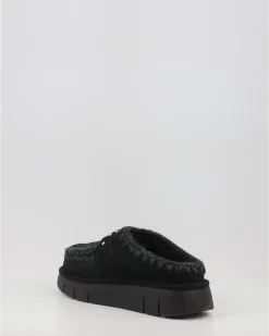 Zuecos Mou Bounce Clog Metal Logo Negro
