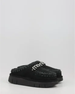 Zuecos Mou Bounce Clog Metal Logo Negro