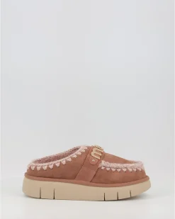 Zuecos Mou Bounce Clog Metal Logo Pkbro Marron