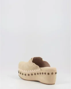 Zuecos Mou Cio6-02 With Strap Whe Beig