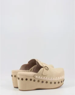 Zuecos Mou Cio6-02 With Strap Whe Beig